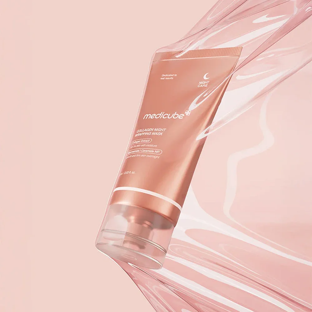 Masque de nuit Medicube Collagen Night Wrapping Mask raffermissant.