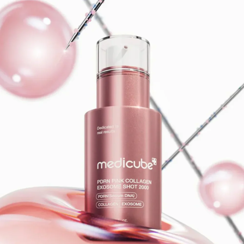 Booster régénérant Medicube PDRN Pink Collagen Exosome Shot 2000.