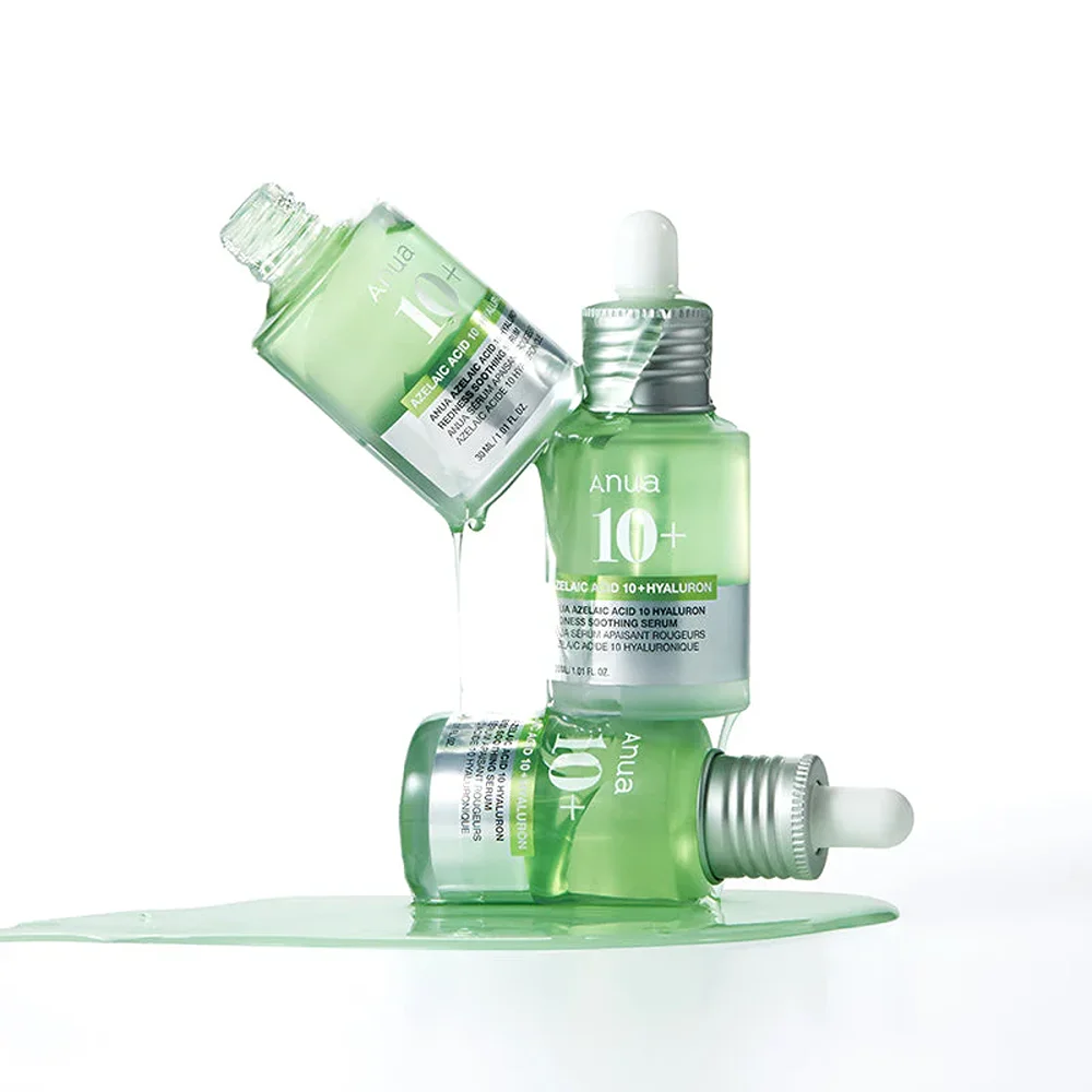 Sérum Anua Azelaic Acid 10% + Hyaluron apaisant rougeurs.
