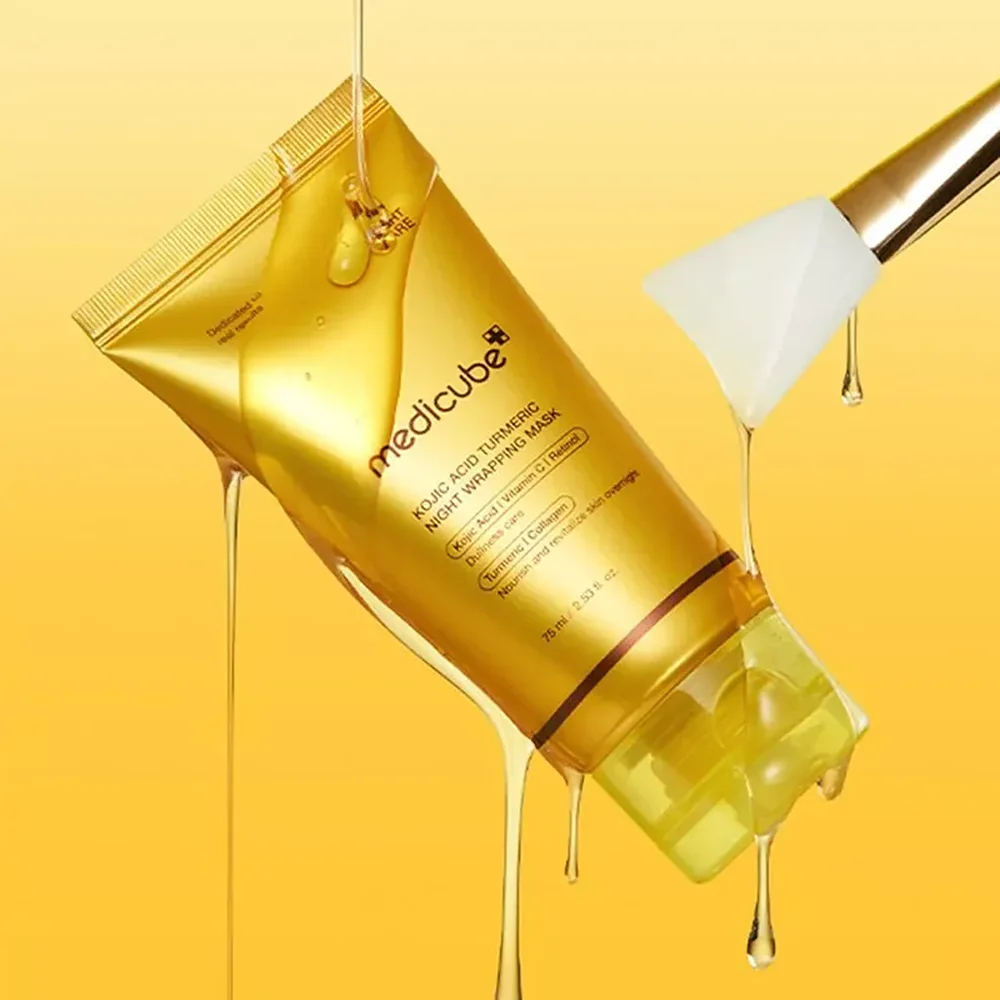 Masque de nuit Medicube Kojic Acid & Turmeric pour l'éclat.